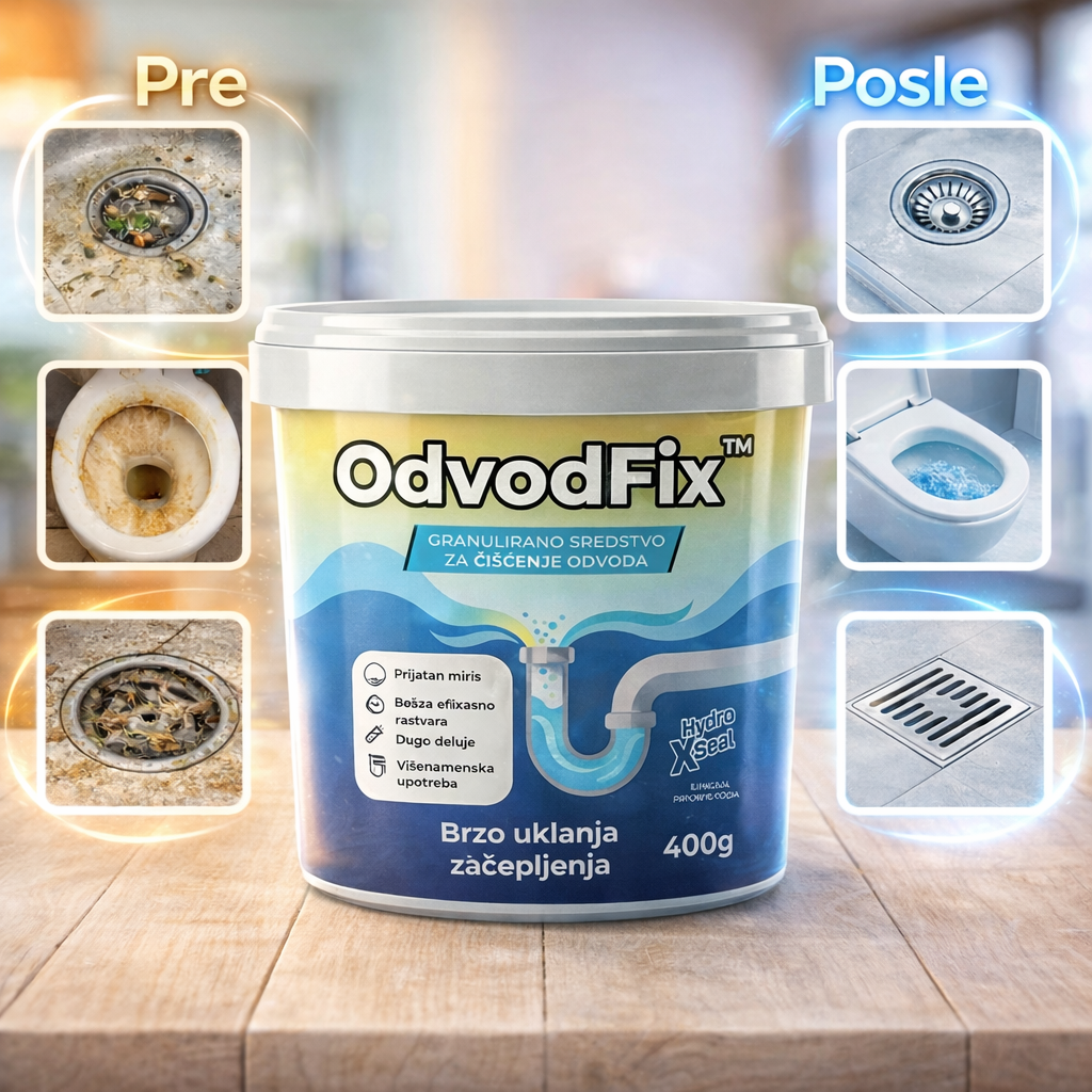 OdvodFix™ Granule – Odčepi odvod za nekoliko minuta, uz svež miris limuna 🍋
