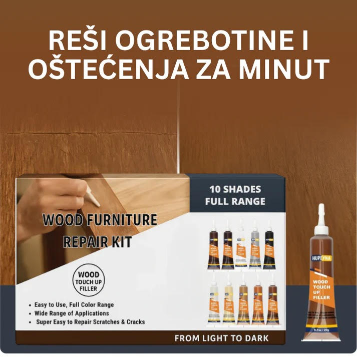 Magični Set za Popravku Drvenog Nameštaja – Vratite Sjaj Svakom Komadu Drveta