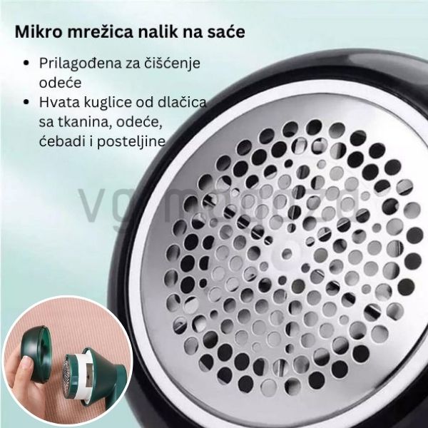 Električni trimer za skidanje dlačica na odeći -  Vratite odeći svež izgled za samo par sekundi